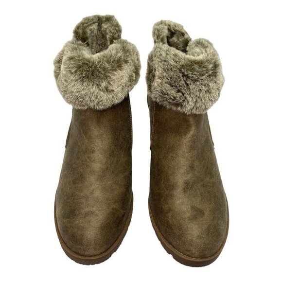 PB3 Lane Bryant Emma Fur Lined Wedge Ankle Bootie Women's 9Wide - Picture 2 of 10